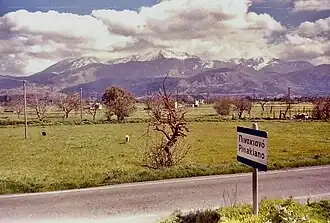 Het Diktigebergte, gezien vanuit de Lassithihoogvlakte