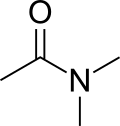 Structuurformule van N,N-dimethylaceetamide