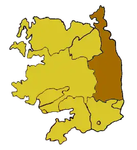 Ligging van het bisdom binnen het aartsbisdom Tuam