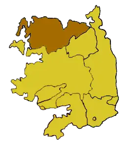 Ligging van het bisdom binnen het aartsbisdom Tuam