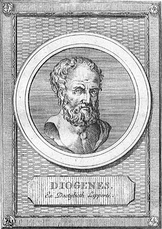 portret van Diogenes Babylonicus
