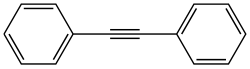 Structuurformule van difenylacetyleen