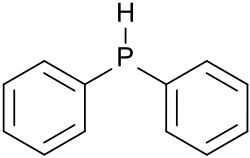 Structuurformule van difenylfosfine
