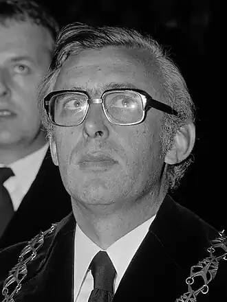 Schenkeveld als rector van de Vrije Universiteit Amsterdam in 1978