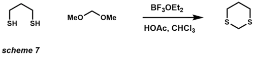 Synthese van 1,3-dithiaan