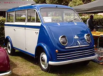 DKW Schnellaster minibus (1954) in Luxe-uitvoering met schuifdak