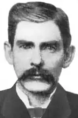 Mogelijke foto van Doc Holliday in Tombstone (Arizona), ca. 1882