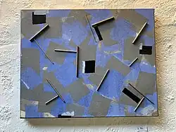 Doek met metaalstrips, ca. 2020