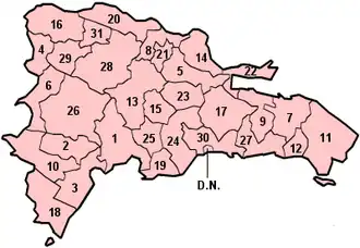 Provincies van de Dominicaanse Republiek