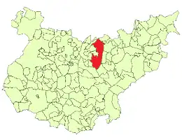 Kaart van Don Benito