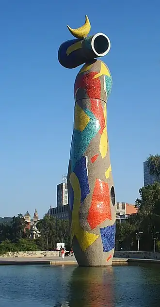 Vrouw en vogel, Joan Miró, 1982, Barcelona