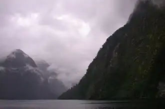 Normaal uitzicht over Doubtful Sound