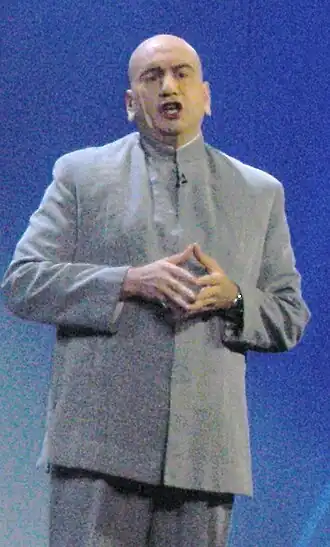 een imitatie van Dr. Evil