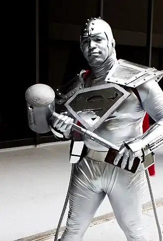 Cosplayer - Steel (John Henry Irons) tijdens Dragon Con 2013.