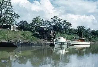 Waterstand tijdens droge seizoen in Prinzapolka