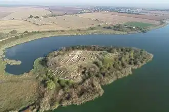 Het “Grote Eiland” in het Durankulakmeer