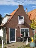 Houten huis met houtskelet