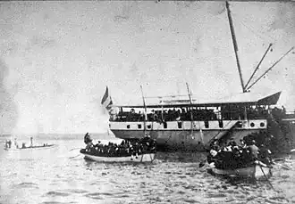 Landing van de troepen bij Sanur, 1906