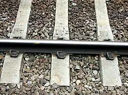 Bevestiging van de spoorstaaf (België)