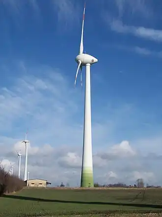 Een windturbine van ENERCON.