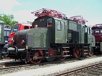Historische DB elektrische locomotief E71 19