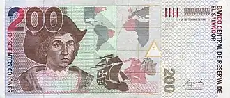 Biljet van 200 colon