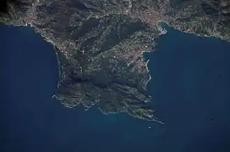 De kaap van Portofino, Santa Margherita Ligure en Rapallo.