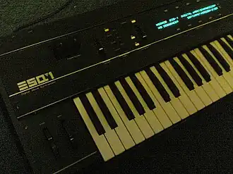 De ESQ-1 synthesizer van Ensoniq
