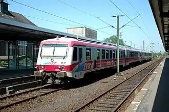 VT 150 van de Eisenbahnen und Verkehrsbetriebe Elbe-Weser GmbH (EVB).