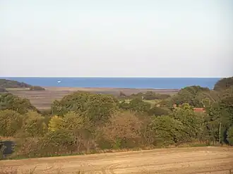 Zicht over de Sole Bay (De foto werd vanaf de kerk van Reydon genomen)