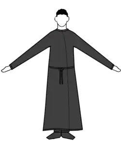 Lezer/Subdiaken/Diaken  gekleed met soutane