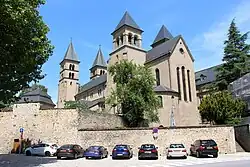 De basiliek gezien vanaf de achterzijde