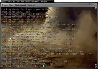 Screenshot van Eterm