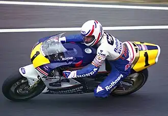 Eddie Lawson (Kanemoto Racing-Rothmans-HRC-Honda) in 1989