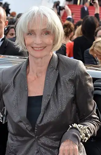 Édith Scob op het Filmfestival van Cannes in 2016