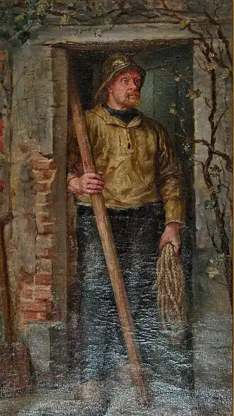 Visser door Edmond Van der Haeghen