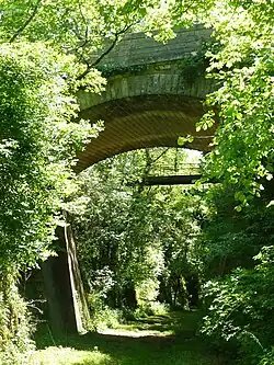 Het tracé bij Edon.