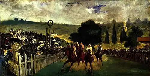 Les Courses à Longchamp van Édouard Manet, 1867