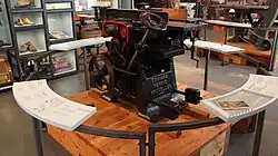 houtbewerkingsmachine en linotype-zetmachine