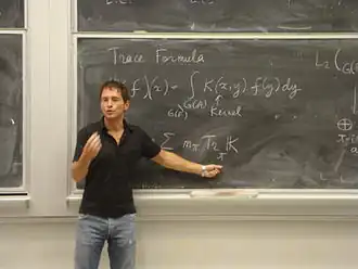 Frenkel, tijdens een college in Berkeley, 2010