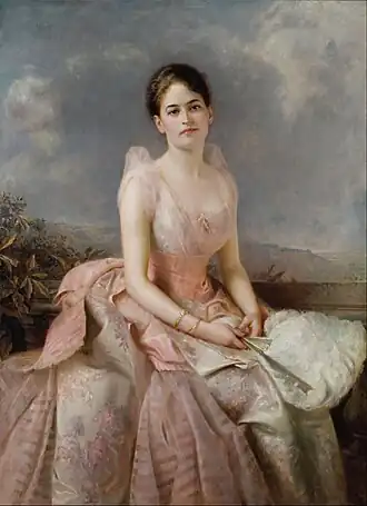 Juliette Gordon Low in 1887, geschilderd door Edward Hughes