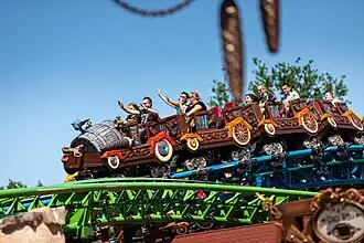 Eén van de treinen.