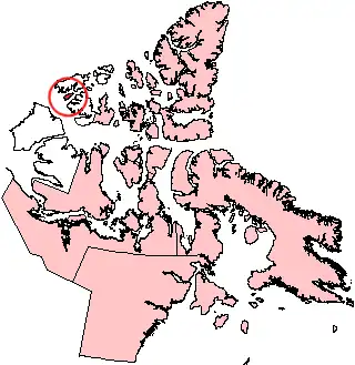 Kaart van Eglintoneiland