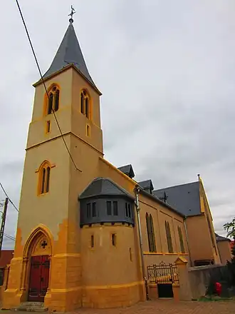 Kerk van Saint-Gorgon / St. Gorgonius in  Beux / Niederbö