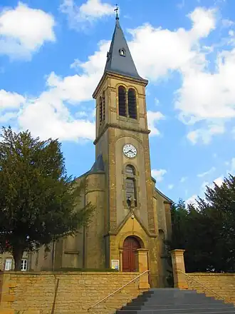 De kerk van Montigny-sur-Chiers