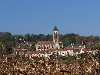 Zicht op Champagne-sur-Oise