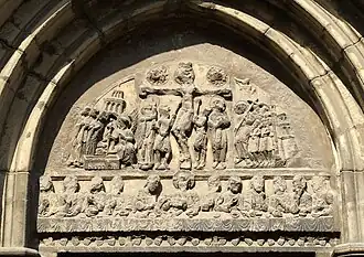 Timpaan van de Église Saint-Étienne