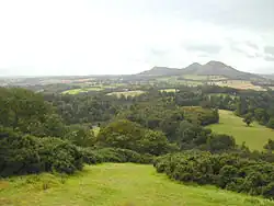 Zicht vanaf Scott’s View op de Eildon Hills