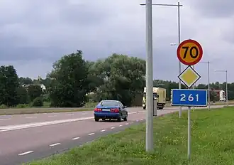 Länsväg 261 bij Ekerövägen