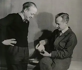 Kurt Ekholm (links) met Kaj Franck